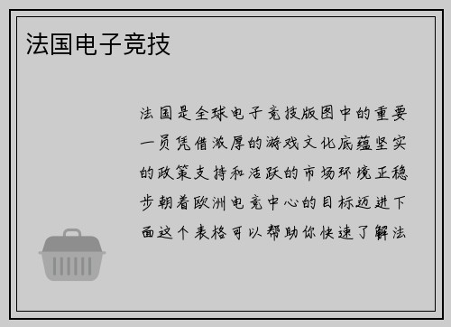法国电子竞技